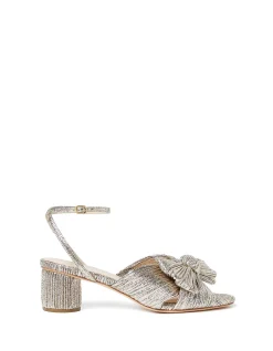 WOMEN'S DAHLIA PLEATED KNOT MULE WITH ANKLE STRAP