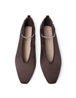 WOMEN'S EMERY SATIN BALLET WITH ANKLET