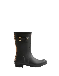WOMEN'S ORIGINAL SHORT LEOPARD BACKSTRAP BOOT