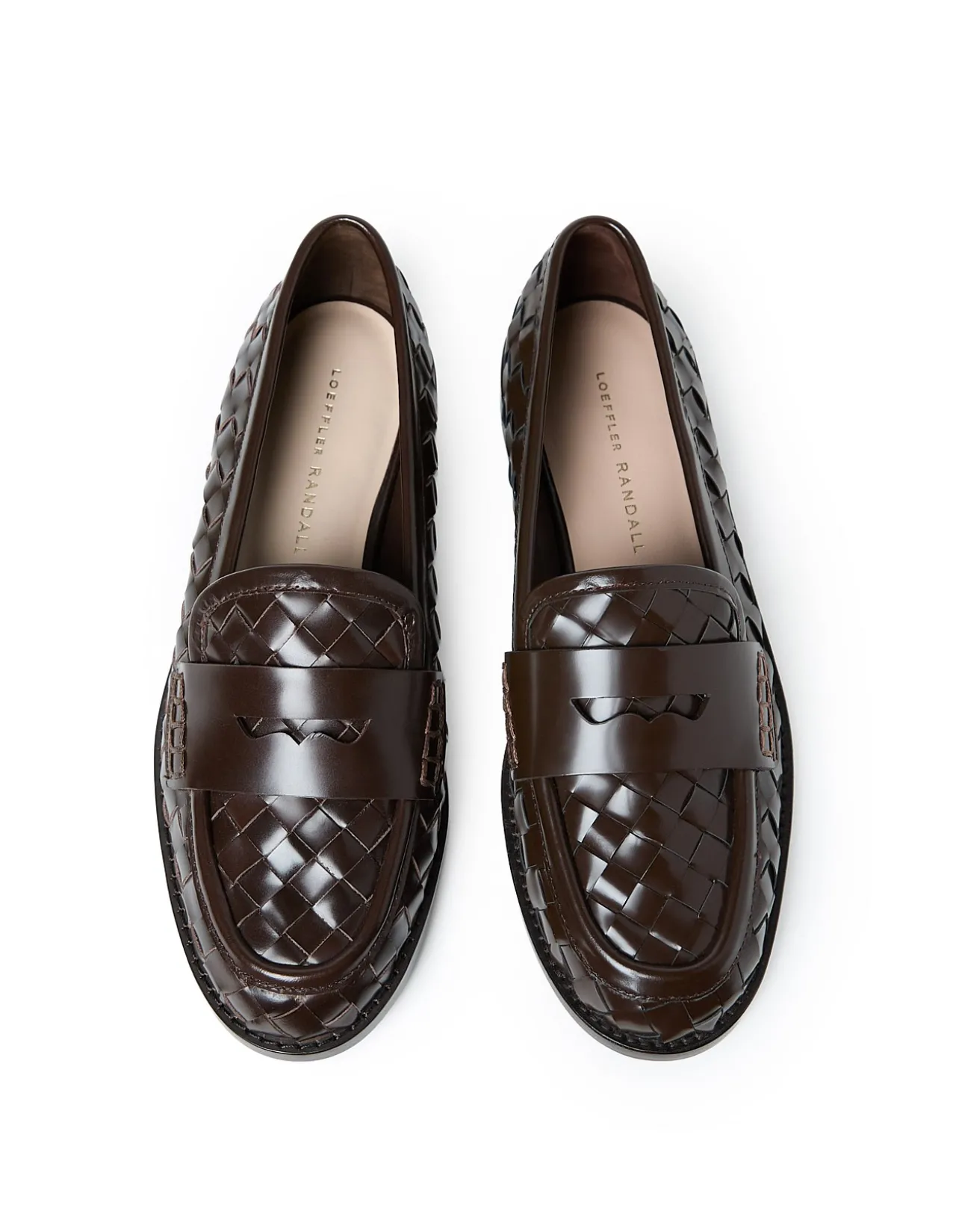 WOMEN'S RACHEL WOVEN LEATHER LOAFER