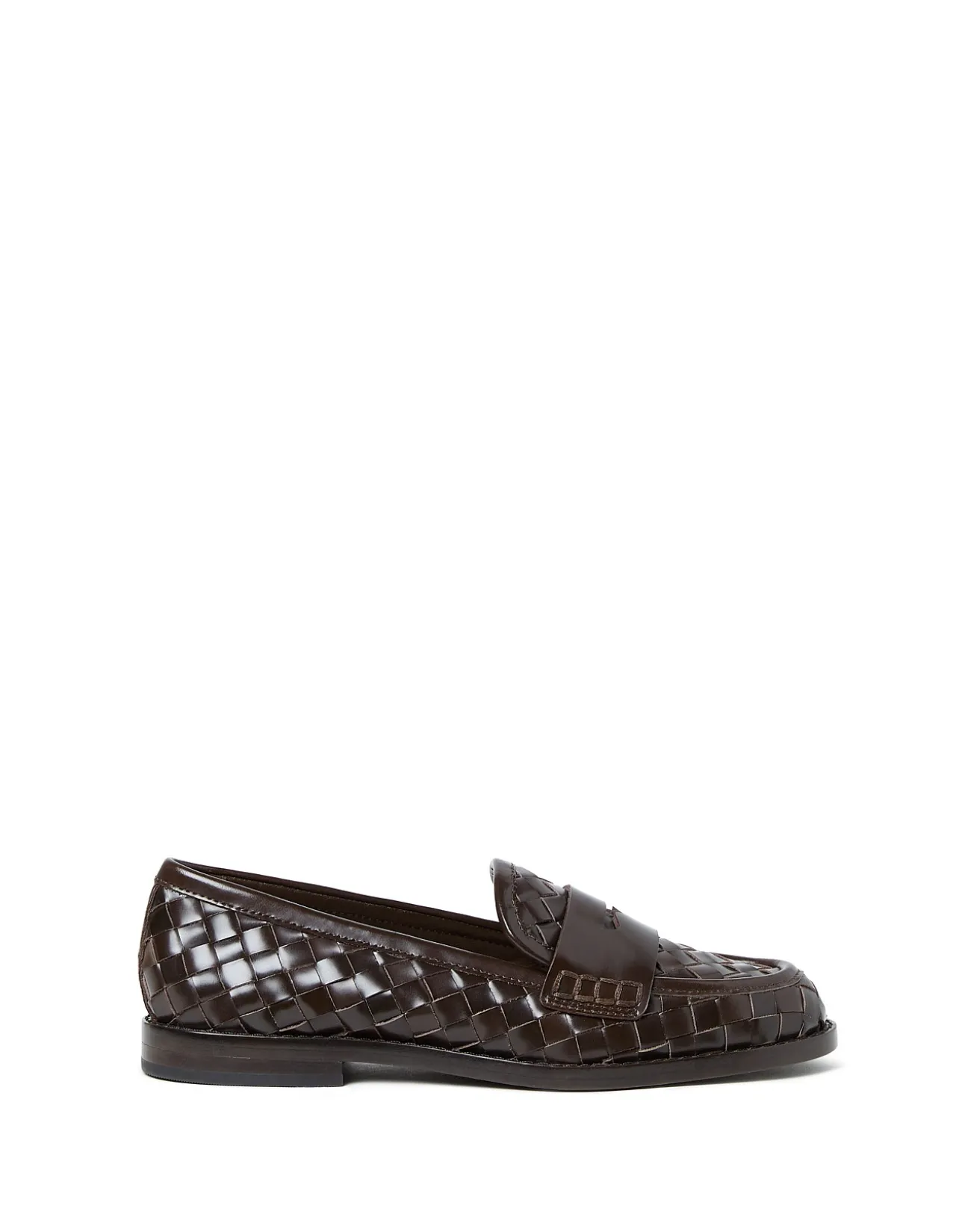 WOMEN'S RACHEL WOVEN LEATHER LOAFER
