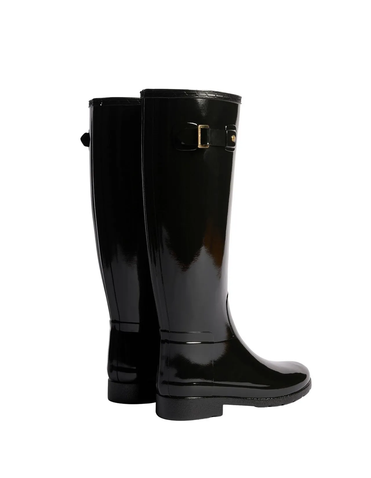WOMEN'S REFINED GOLD TRIM TALL GLOSS BOOT