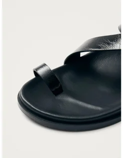 Women's Siren Onix Black Leather Sandals