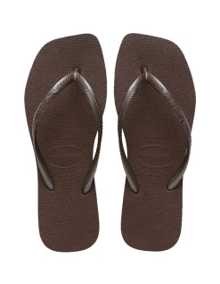 WOMEN'S Slim Square Dark Brown THONG