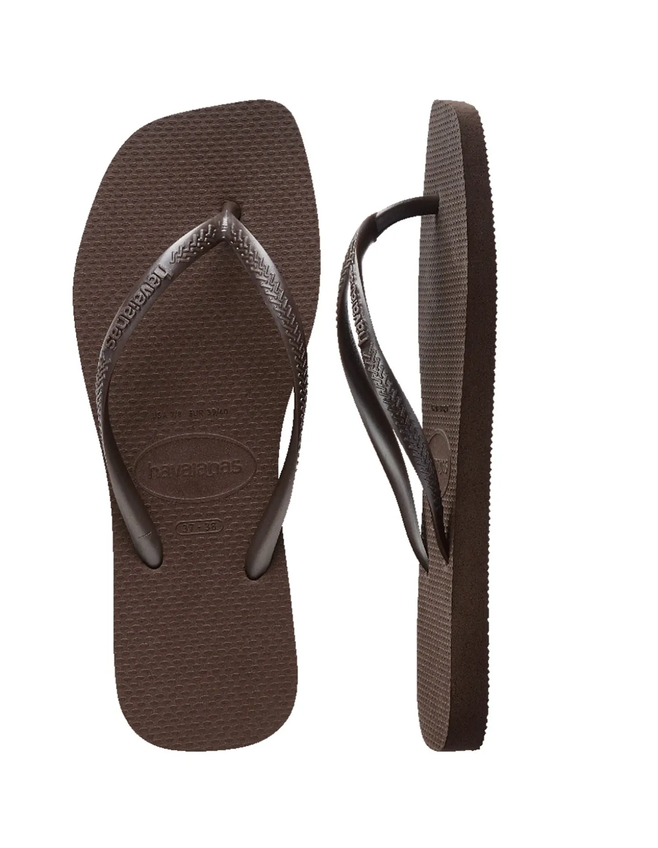 WOMEN'S Slim Square Dark Brown THONG