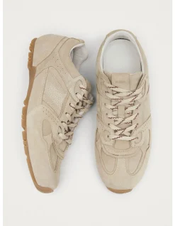 WOMEN's Tb.56 Suede Cream Leather Sneakers