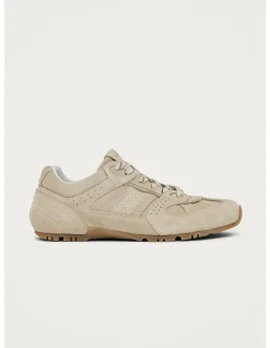 WOMEN's Tb.56 Suede Cream Leather Sneakers