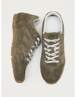 WOMEN's Tb.56 Suede Khaki Leather Sneakers