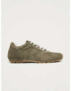 WOMEN's Tb.56 Suede Khaki Leather Sneakers