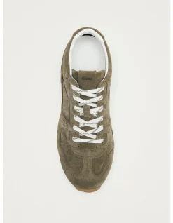 WOMEN's Tb.56 Suede Khaki Leather Sneakers