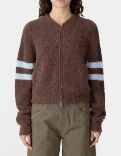 Wool Alpaca Zip Up Knit