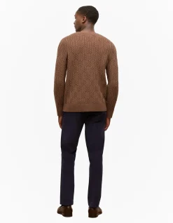 Wool Cable Knit Crew