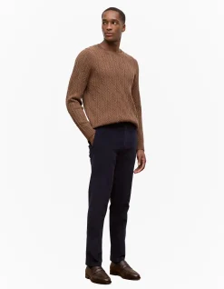 Wool Cable Knit Crew