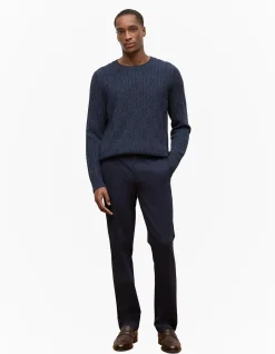 Wool Cable Knit Crew