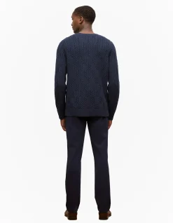 Wool Cable Knit Crew