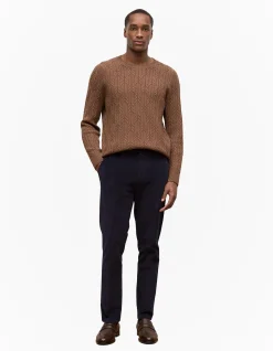 Wool Cable Knit Crew