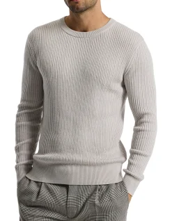 WOOL RIB SWEATER