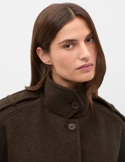 WOOL TRENCH CAPE