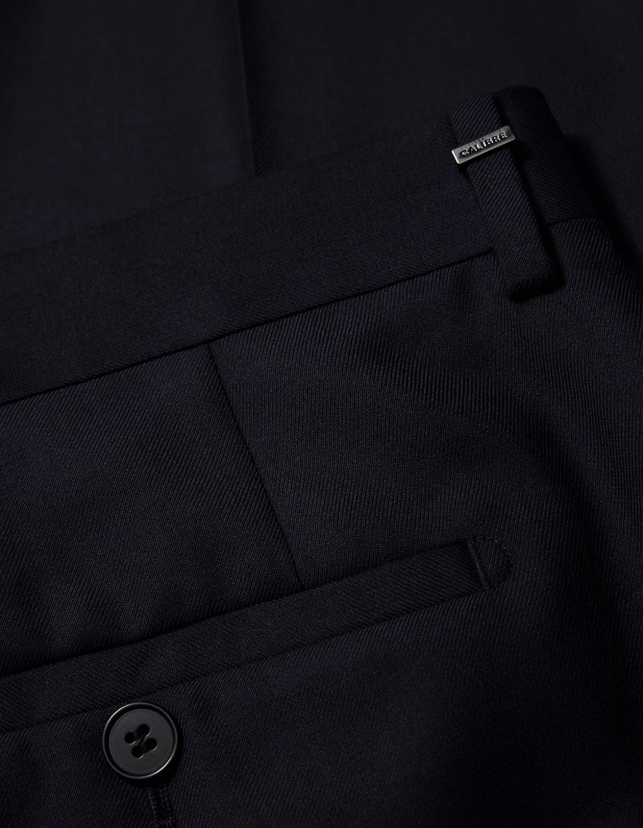 WOOL TWILL SUIT PANTS