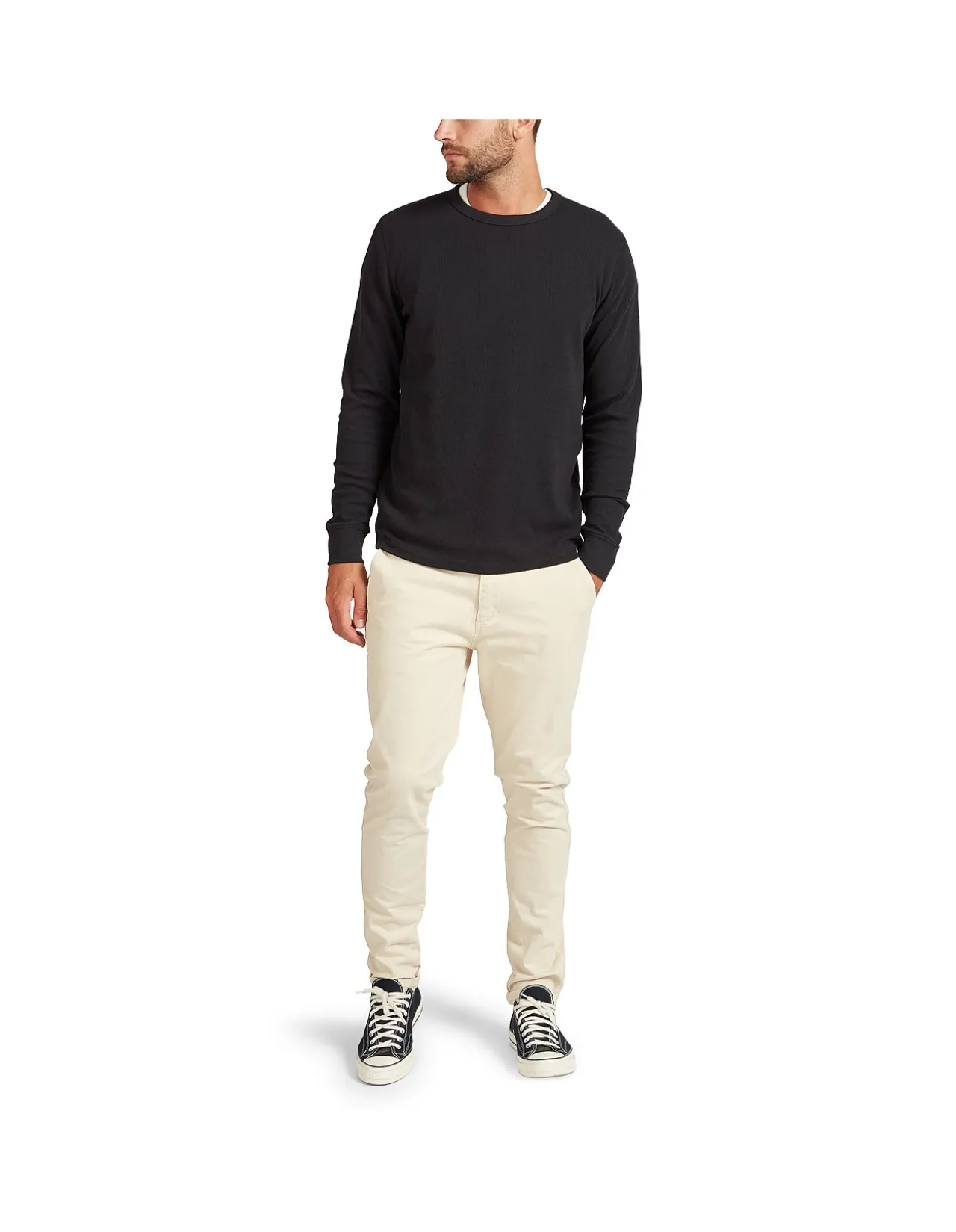 Workers Long Sleeve Rib Crew