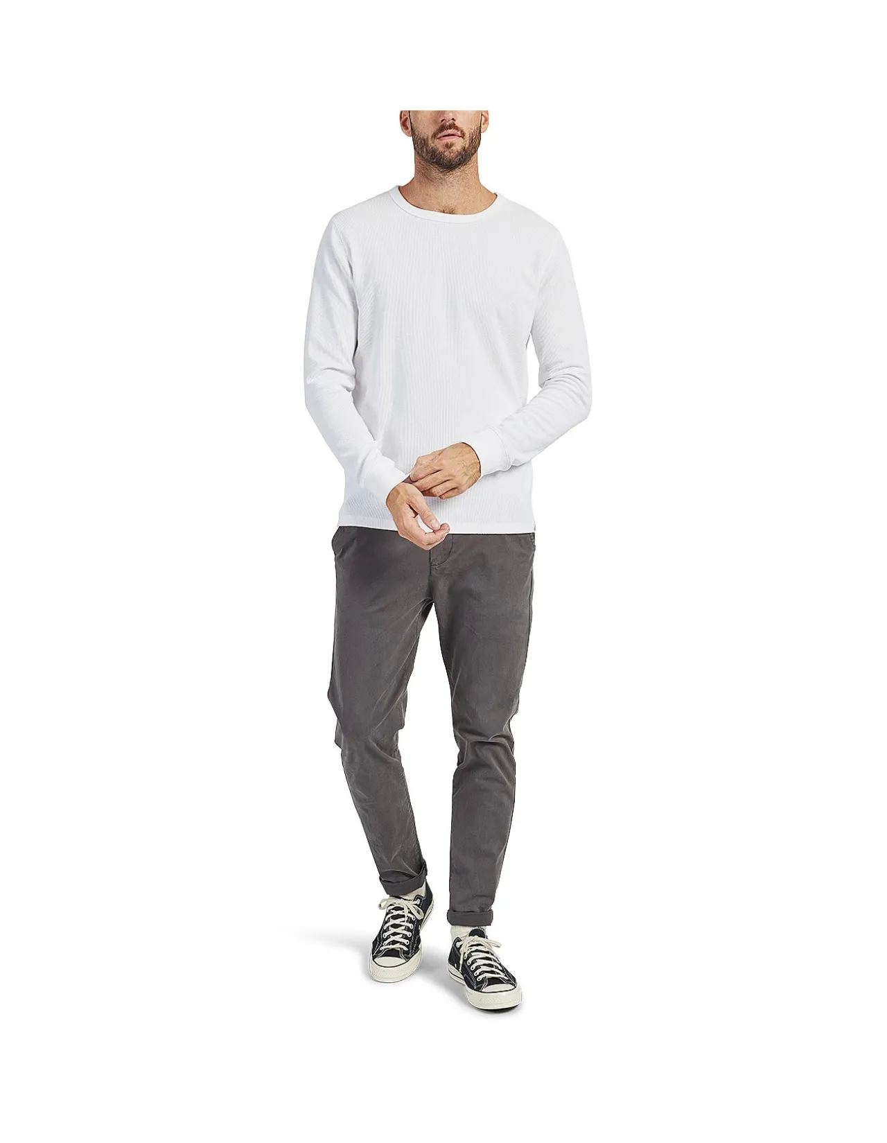Workers Long Sleeve Rib Crew