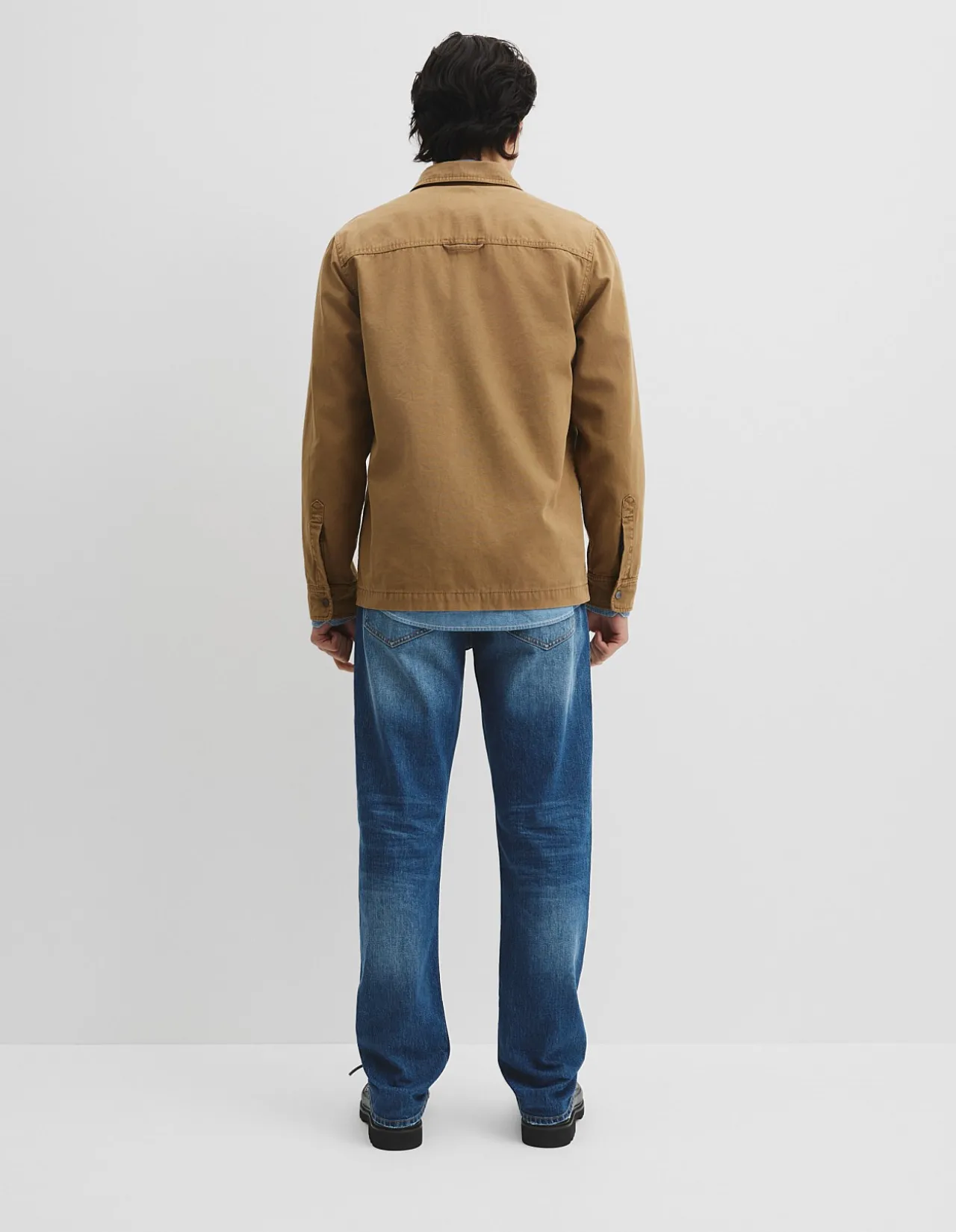 Workwear Garment Dyed Canvas Overshirt