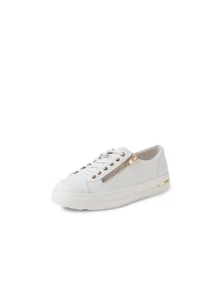 Wovi Zip Detail Leather Sneakers