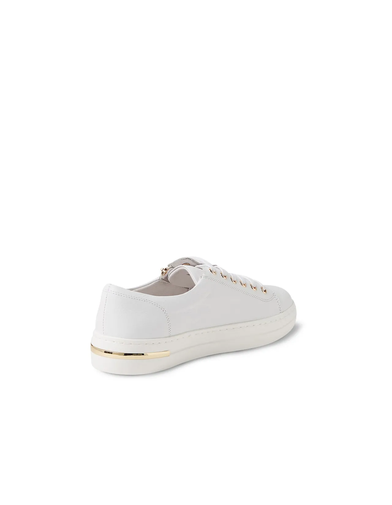 Wovi Zip Detail Leather Sneakers