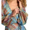 Wrap Front Georgette Dress