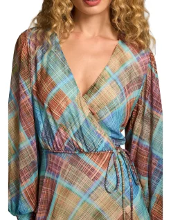Wrap Front Georgette Dress
