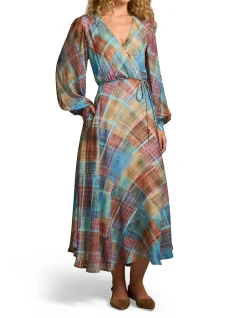 Wrap Front Georgette Dress