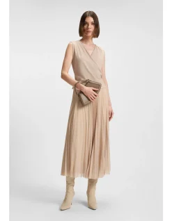 Wrap-front top in a slim fit