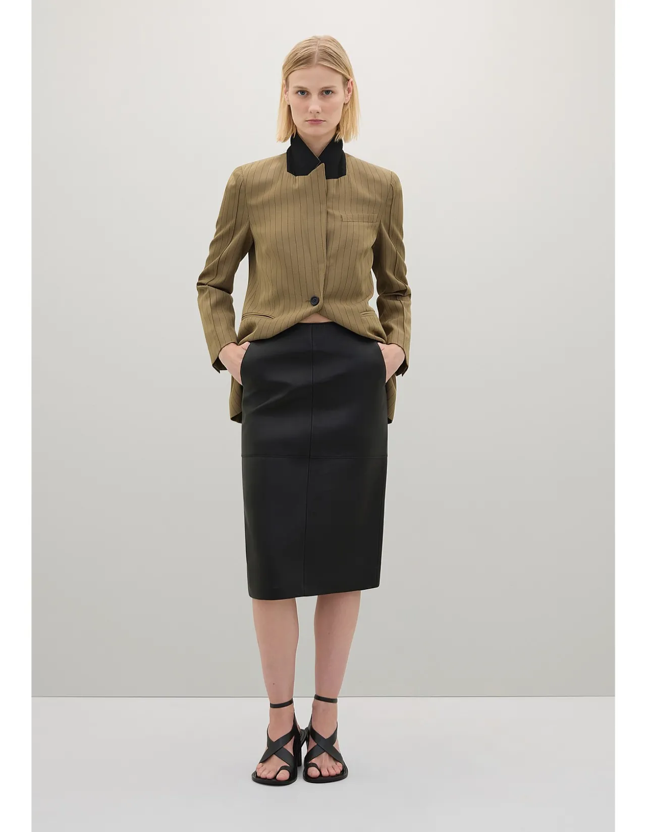 WRIGHT LEATHER SKIRT