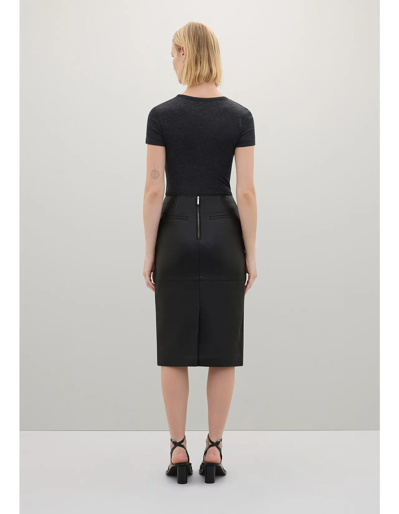 WRIGHT LEATHER SKIRT