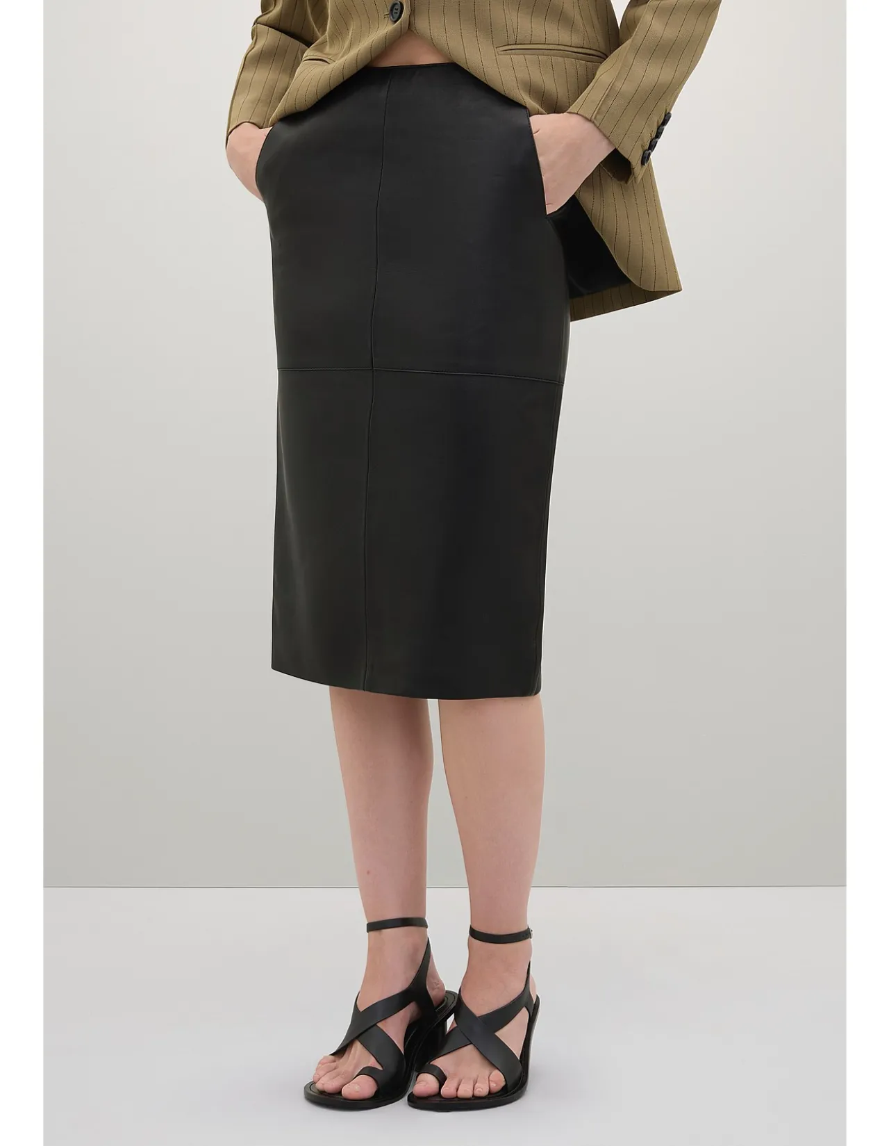 WRIGHT LEATHER SKIRT