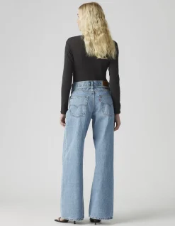 XL Baggy Straight Tie Waist Wide Leg Jeans