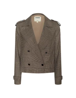 XOEY CROPPED TRENCH