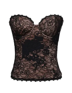 YARA LACE STRAPLESS CORSET TOP