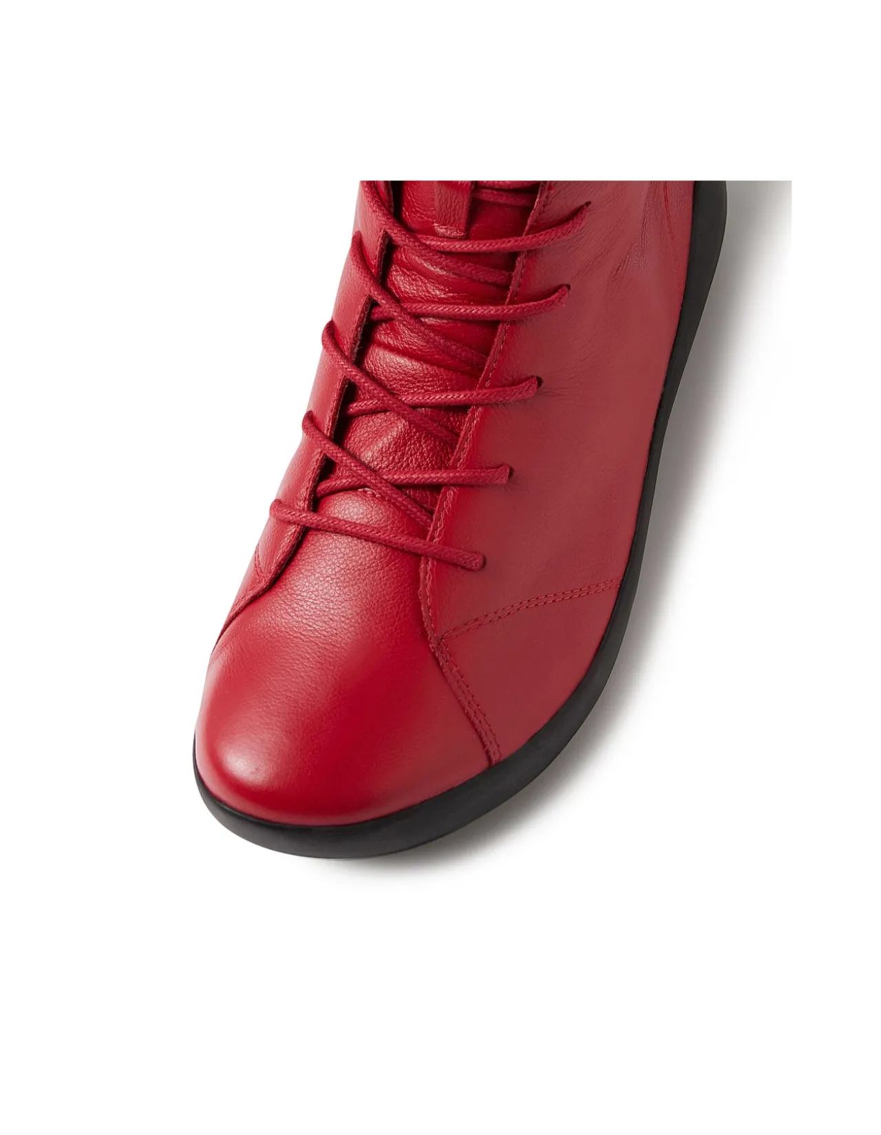 Yorkers XW Dark Red Black Leather Lace Up Boots