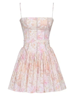 YSABELLA STRETCH COTTON MINI SUNDRESS
