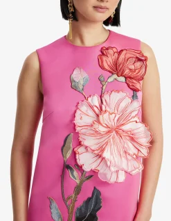 Yvonne Applique Floral Mini Dress