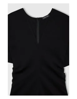 ZADIG SS BLOUSON WAIST MAXI DRESS