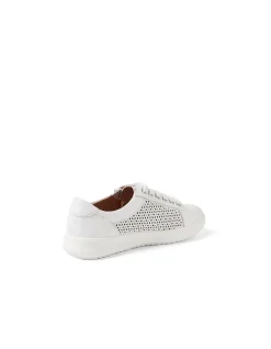 Zatin White Leather Sneakers