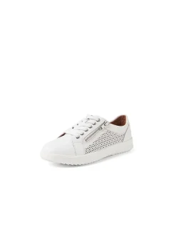 Zatin White Leather Sneakers
