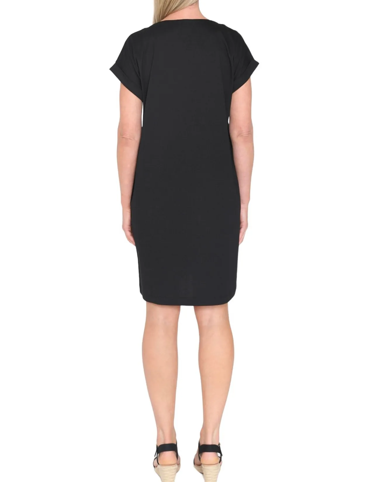 Zebra Sequin Jersey Shift Dress