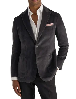 Ziggy Washed Velvet Jacket Eucalyptus Green