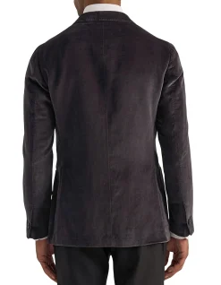Ziggy Washed Velvet Jacket Eucalyptus Green