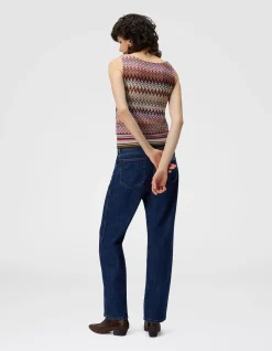 ZIGZAG TANK TOP WITH RIBBED DETAIL
