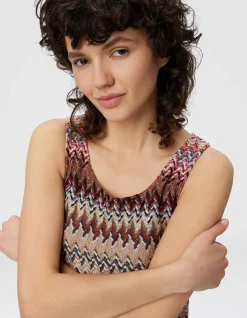 ZIGZAG TANK TOP WITH RIBBED DETAIL