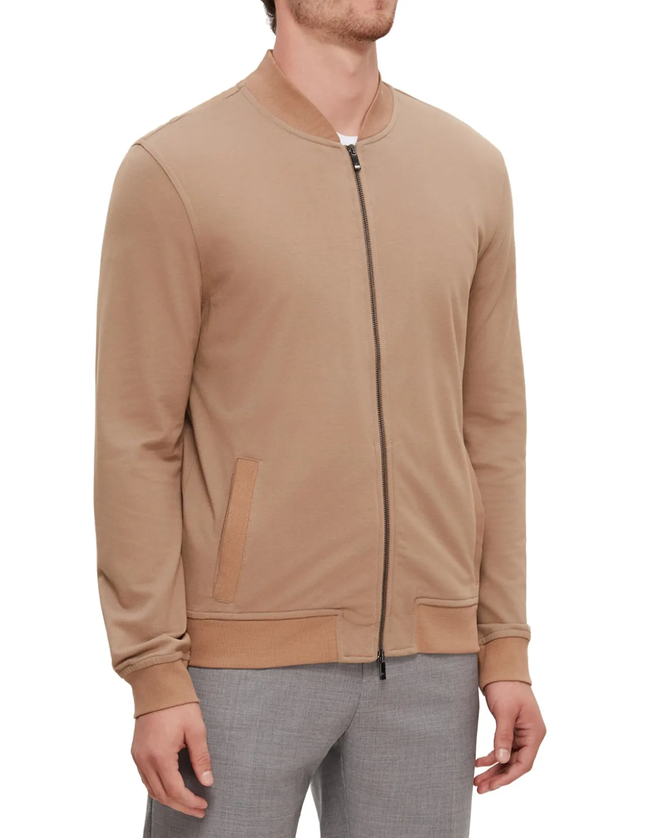 ZIP THRU BOMBER JACKET